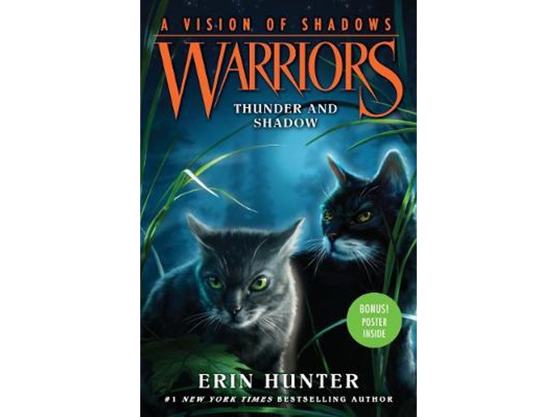 Livro warriors: a vision of shadows #2: thunder and shadow de erin hunter  (inglês)